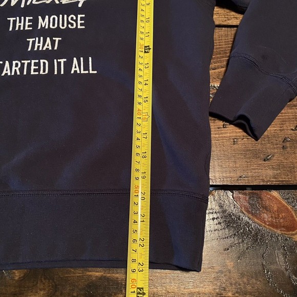 Uniqlo Adult XS Mickey Mouse That Started It All Navy Sweatshirt Disney Colab. - Picture 7 of 8